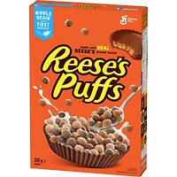 Reese's Puffs Breakfast Cereal, Peanut Butter Chocolate, Whole Grains