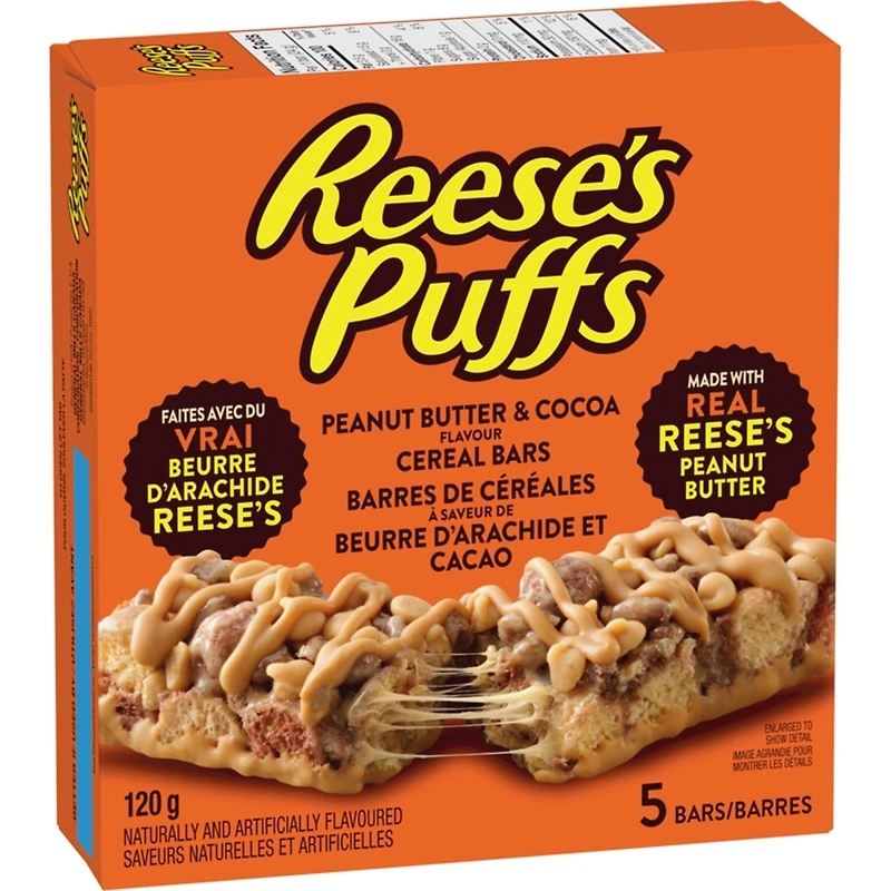 Puffs Peanut Butter & Cocoa Flavour Cereal Bars