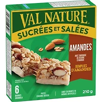 Barres granola sucrées et salées amandes