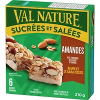 Barres granola sucrées et salées amandes