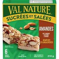 Barres granola sucrées et salées amandes