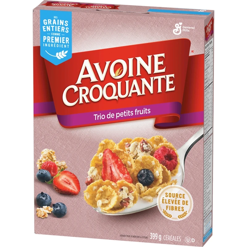 Céréales trio de petits fruits