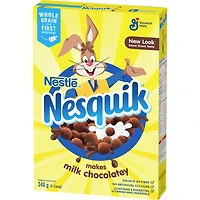 Nesquik Chocolate Breakfast Cereal, Whole Grains and Fibre