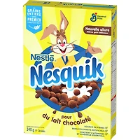 Nesquik Chocolate Breakfast Cereal, Whole Grains and Fibre