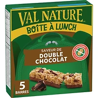 Lunchbox Granola Bars, Double Chocolate, Kids Snacks, 5 ct
