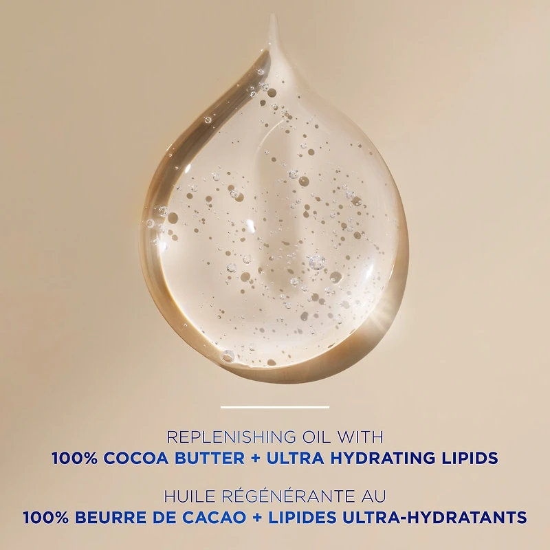 Intensive Care Cocoa Radiant Body Gel Oil for Glowing Skin Made with 100% Pure Cocoa Butter + Replenishing Oils