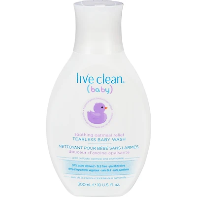 Live Clean Baby Soothing Oatmeal Relief Tearless Baby Wash