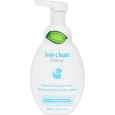 Live Clean Baby Gentle Moisture Tearless Foaming Baby Wash