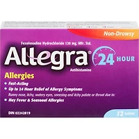 24 Hour Allergy Relief Tablets, 120 mg