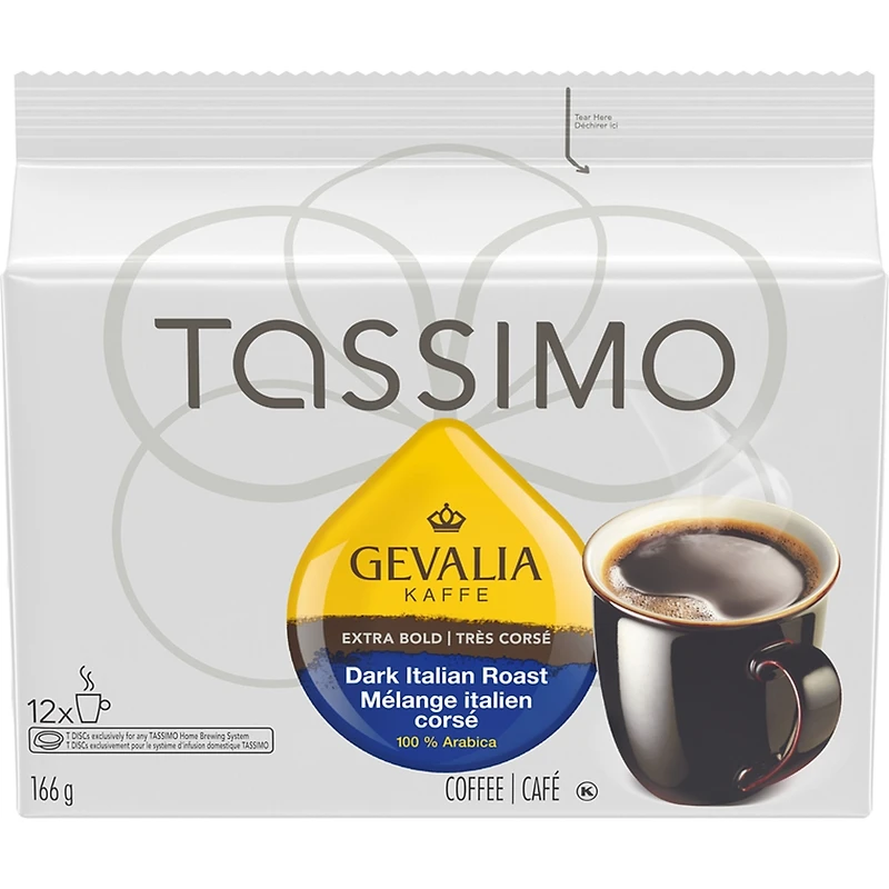 Tassimo Dark Italian Roast Coffee Single Serve T-Discs