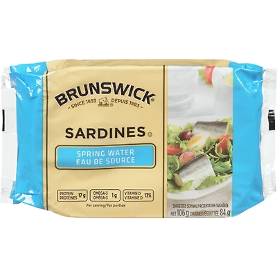 Sardines, Spring Water