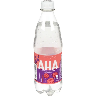 Boisson à l'eau pétillante framboise + baies d'açaï