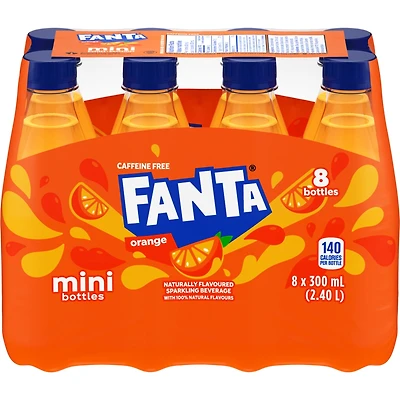 Naturally Flavoured Sparkling Beverage Orange Mini Bottles