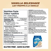 Pure Protein Powder,  Vanilla Cream Whey Powder , Great for Shakes