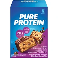 Pure Protein Bars, Chewy Chocolate Chip, Gluten Free Snack Bar