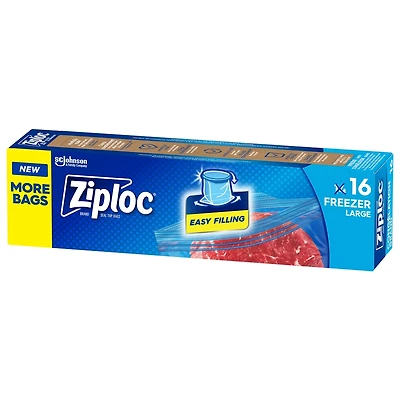 Sacs De Marque Ziploc® Grip`N Seal SUSO Congélation Grand