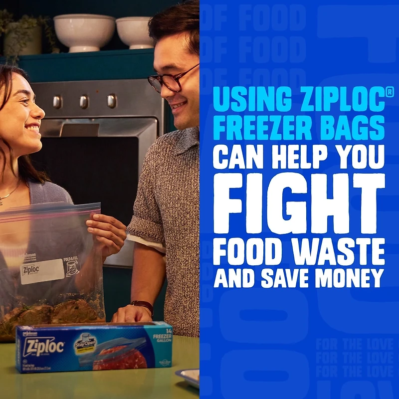 Sacs De Marque Ziploc® Grip`N Seal SUSO Congélation Grand