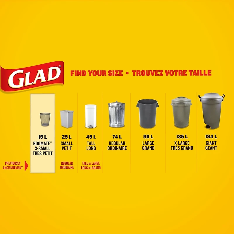 Kitchen Catchers White Garbage Bags - X-Small 15 Litres - Febreze Fresh Clean Scent