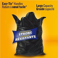 Black Garbage Bags - Regular 74 Litres
