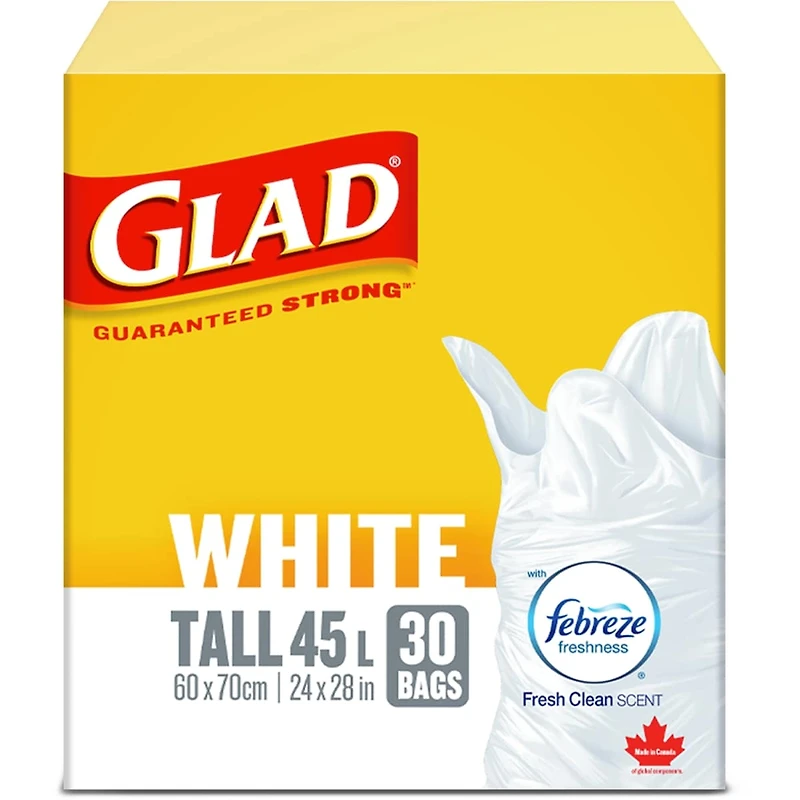 Bags White Tall 45 L