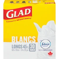 Bags White Tall 45 L