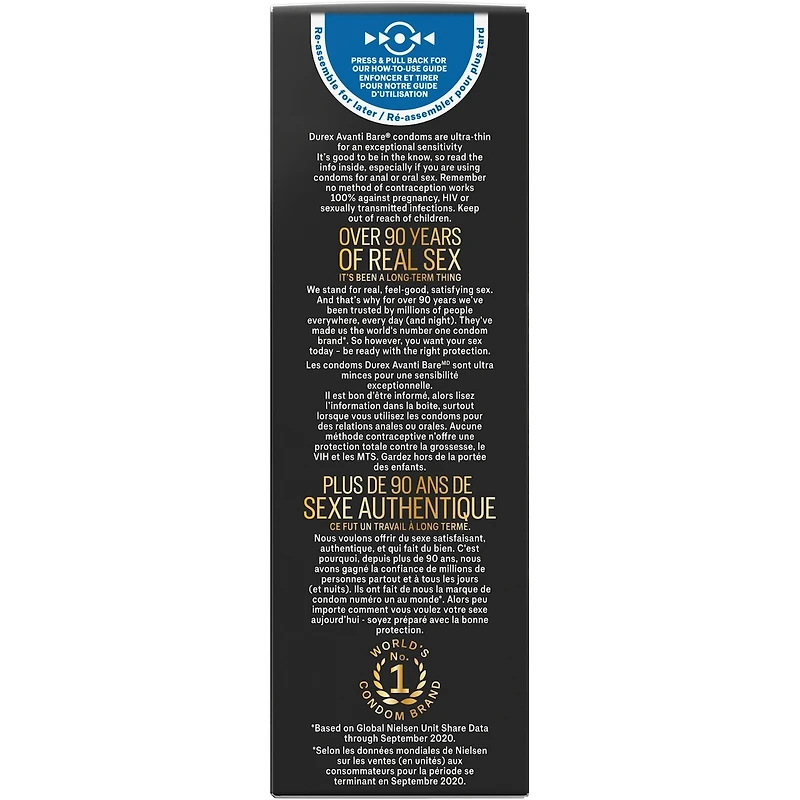 Condoms Durex Avanti Bare ultraminces
