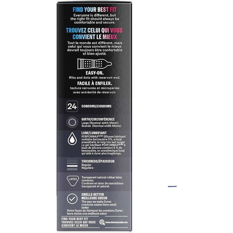 Durex Mutual Climax Condoms, Ribbed and Dotted with Delay Gel