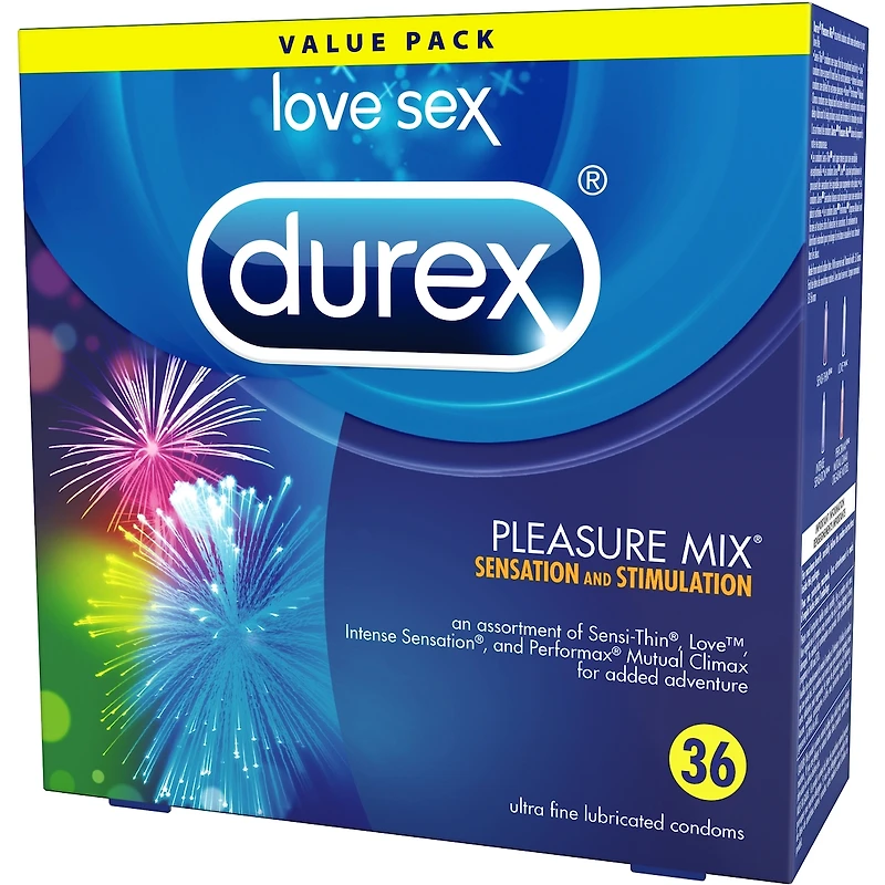 Paquet économique de condoms Durex Pleasure Mix