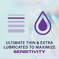 Condoms Durex Invisible extraminces et extralubrifiés