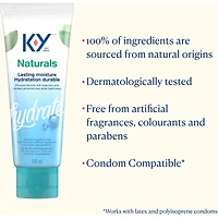 Lubrifiant personnel gel de K-Y Naturals Extra hydratant+