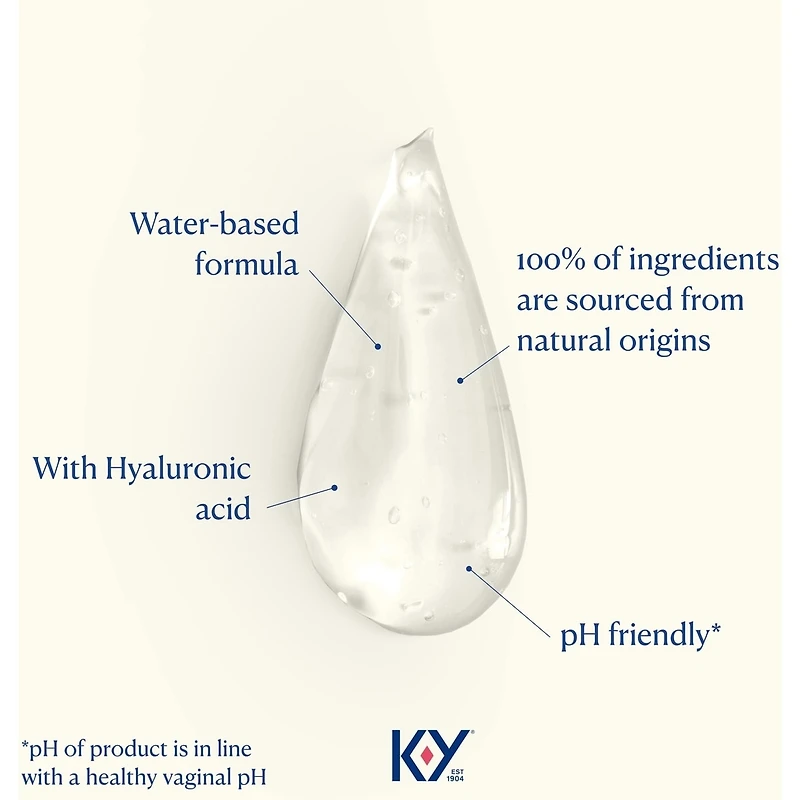 Lubrifiant personnel gel de K-Y Naturals Extra hydratant+