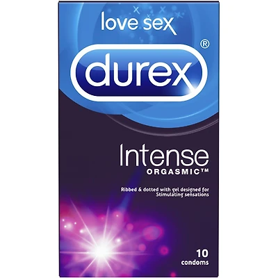 Durex Intense Orgasmic, Ribbed & Dotted Condoms