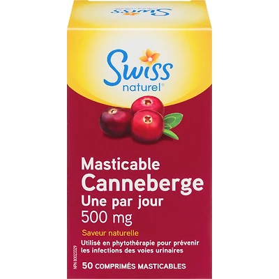 Masticable Canneberge Une par jour 500 mg