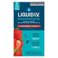 Liquid IV Mélange boisson électrolytes Fraise CT