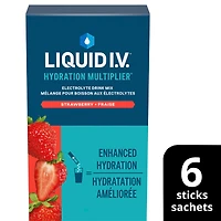 Liquid IV Mélange boisson électrolytes Fraise CT