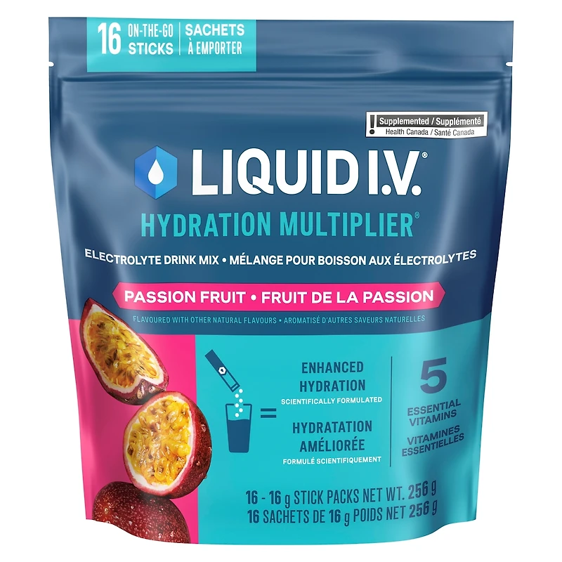 Liquid IV Electrolyte Drink Mix Passion Fruit CT