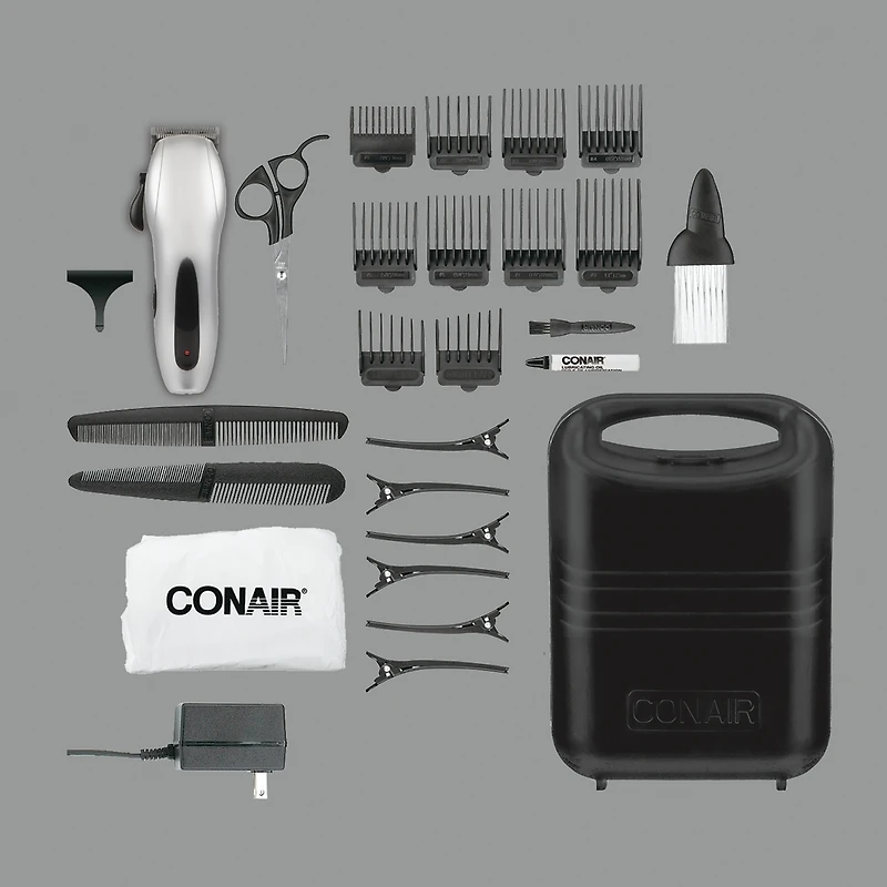 Trousse De Coupe De Cheveux Sans Fil De 27 Pièces
