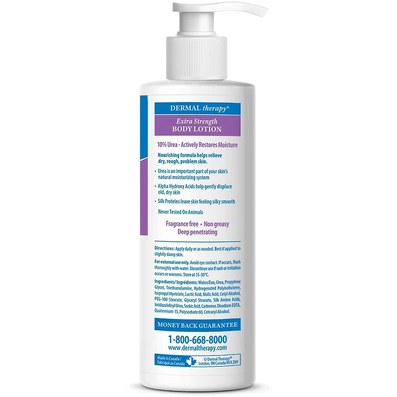 Dermal Therapy Body Lotion, Extra Strength Deep Penetrating Moisturizer, Fragrance Free