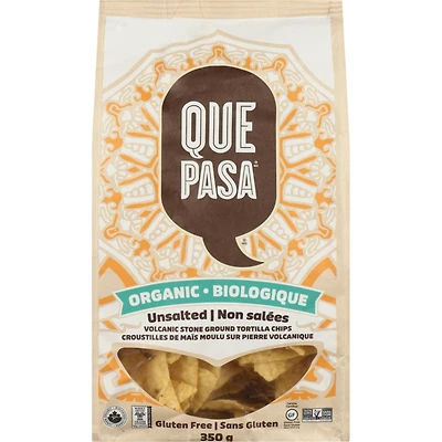 Volcanic Stone Ground Tortilla Chips Organic Unsalted