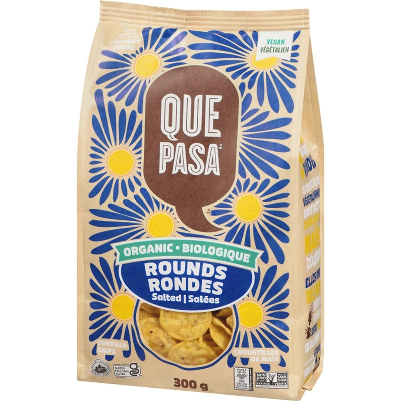 Tortilla Chips Organic Rounds Salted