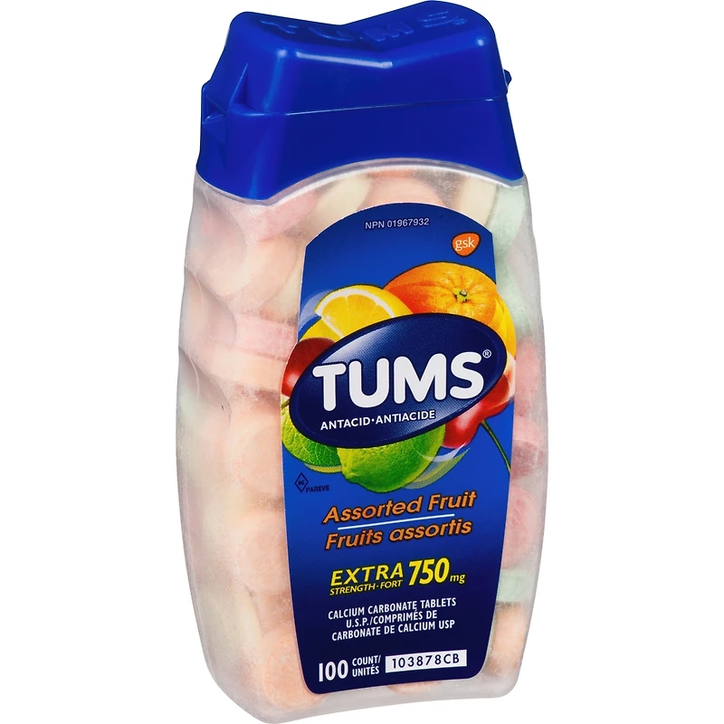 Tums Extra Strength Assorted Fruit 100 count