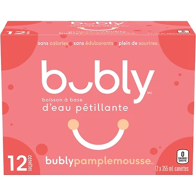 Bubly eau pétillante pamplemousse
