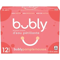 Bubly eau pétillante pamplemousse