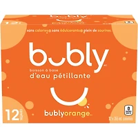 Bubly eau pétillante orange