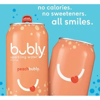 Boisson à base d’eau pétillante bubly pêche