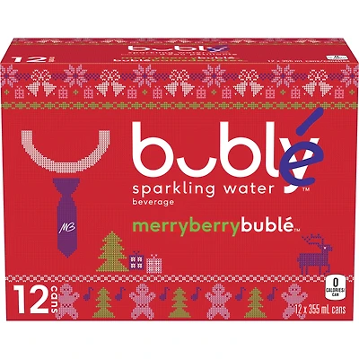 Sparkling Water Beverage Merry Berry Bublé