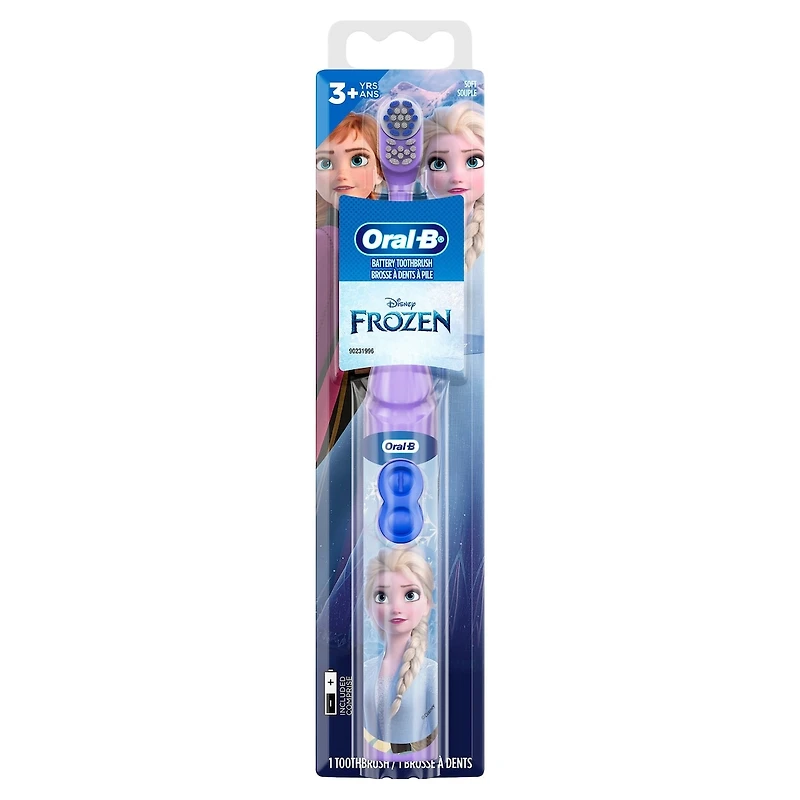 Oral-B Kid's Battery Toothbrush featuring Disney's Frozen, Soft Bristles, for Kids 3+