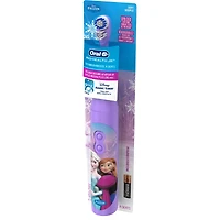 Brosse à dents électrique à pile Oral-B mettant en vedette les personnages de La Reine des neiges de Disney, souple, pour les enfants de 3 ans et plus