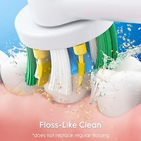 FlossAction Electric Toothbrush Replacement Brush Heads
