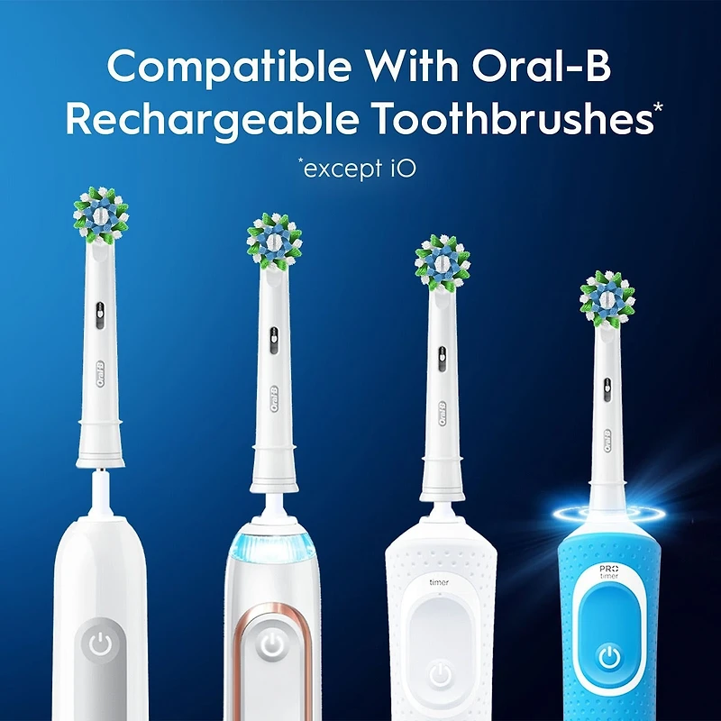 Oral-B CrossAction Electric Toothbrush Replacement Brush Heads, 3 Count